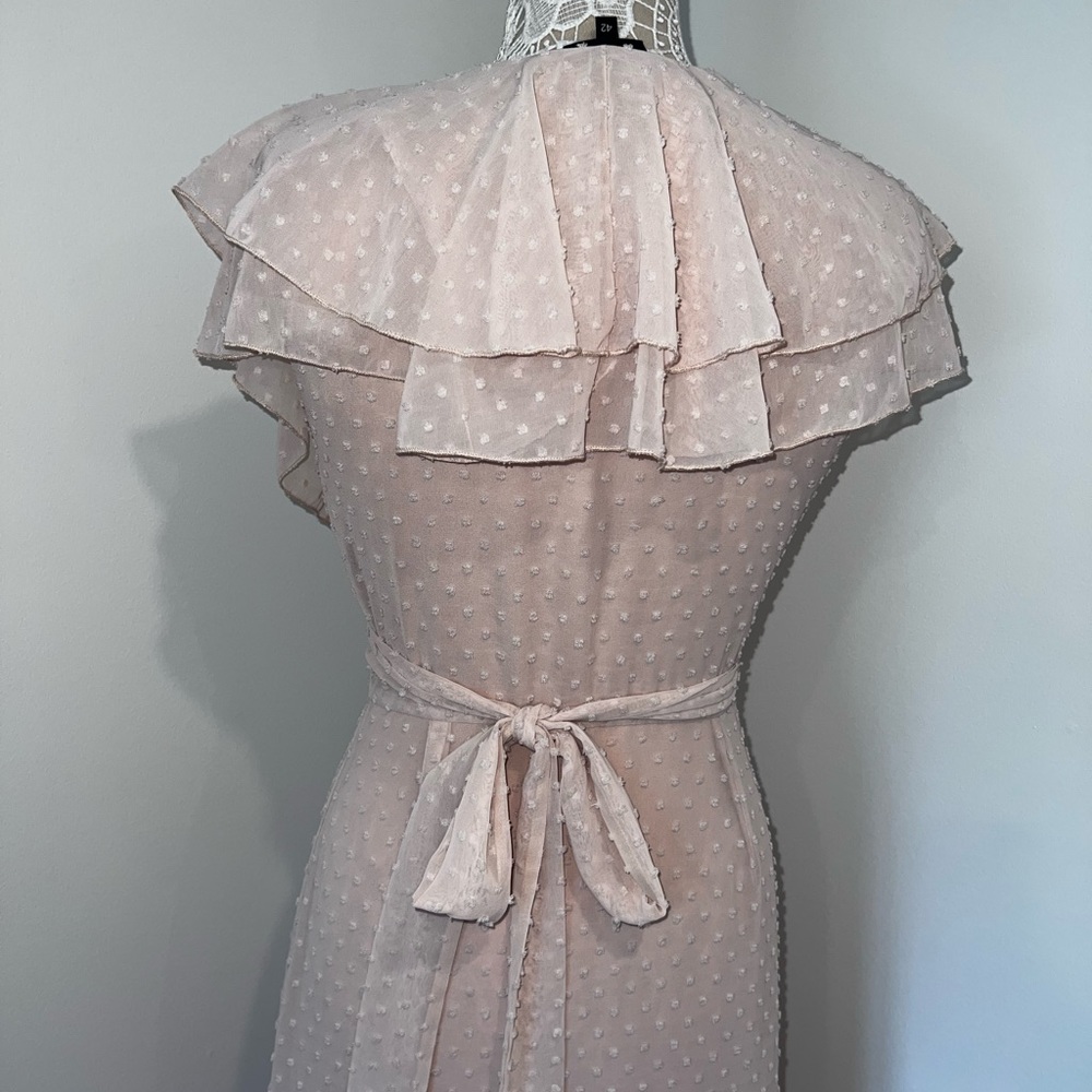 Denny Rose Wrap Pink Maxi Dress - Picture 6 of 9